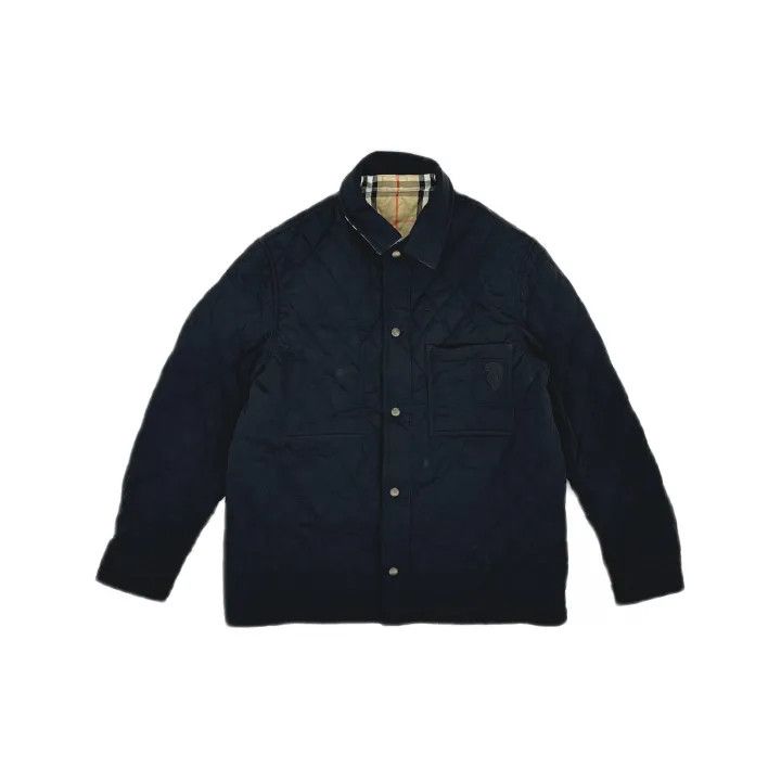Burberry Burberry Black Logo-Embellished Cotton Jacket Size US S / EU 44-46 / 1 - 2 Thumbnail