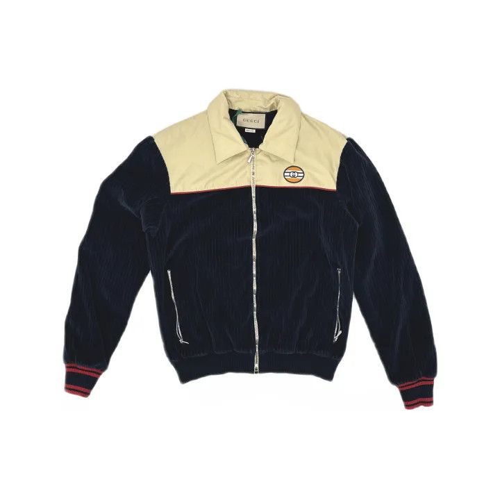 Gucci Gucci Striped Cotton Velvet Zip Jacket for Men Size US S / EU 44-46 / 1 - 2 Thumbnail