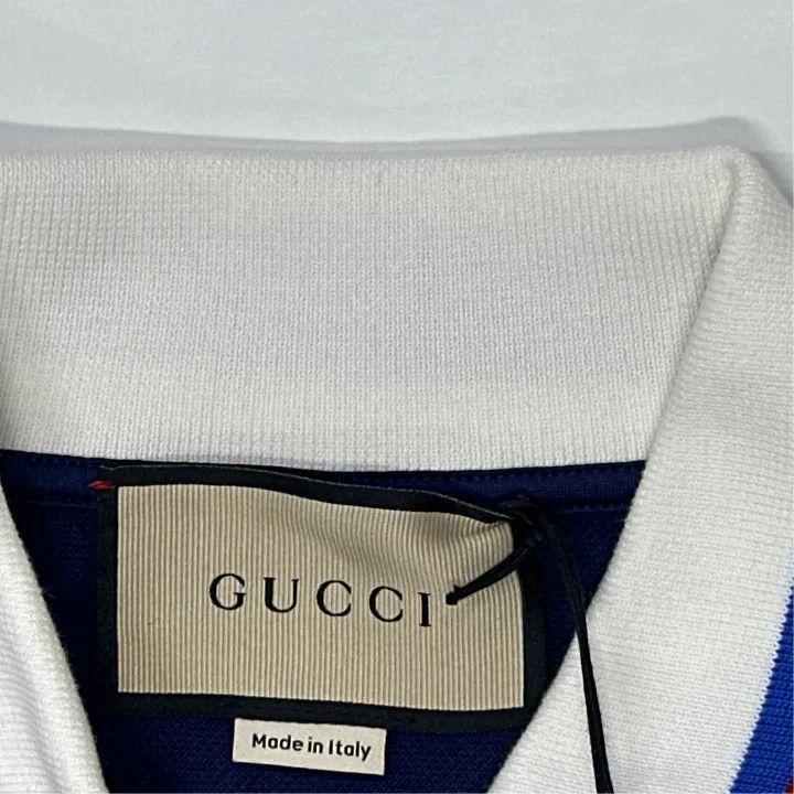 Gucci Gucci 2024 Spring Collection Blue Polo Shirt Size US L / EU 52-54 / 3 - 5 Thumbnail