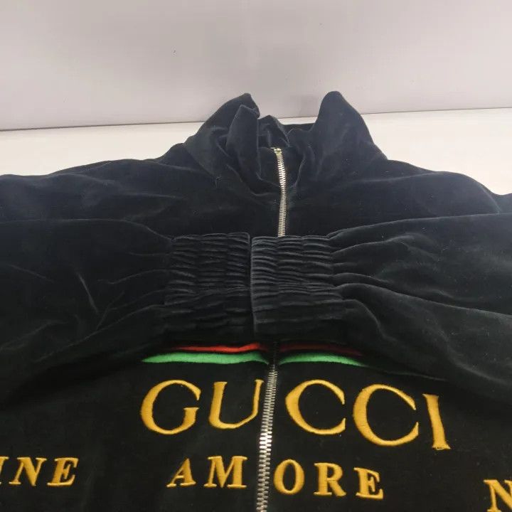 Gucci GUCCI Letter Print Zippered Casual Jacket for Men Size US L / EU 52-54 / 3 - 9 Thumbnail