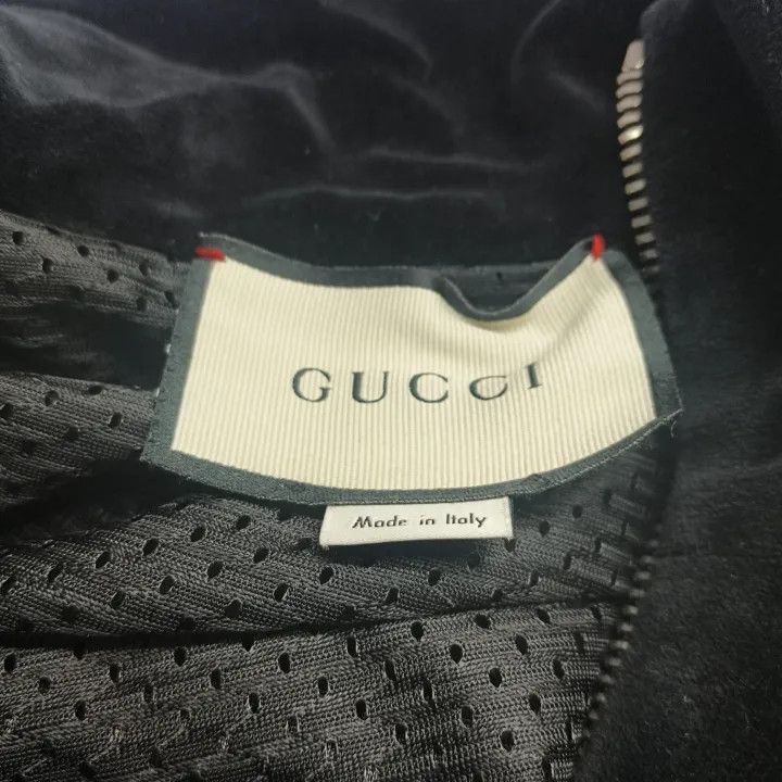 Gucci GUCCI Letter Print Zippered Casual Jacket for Men Size US L / EU 52-54 / 3 - 4 Thumbnail