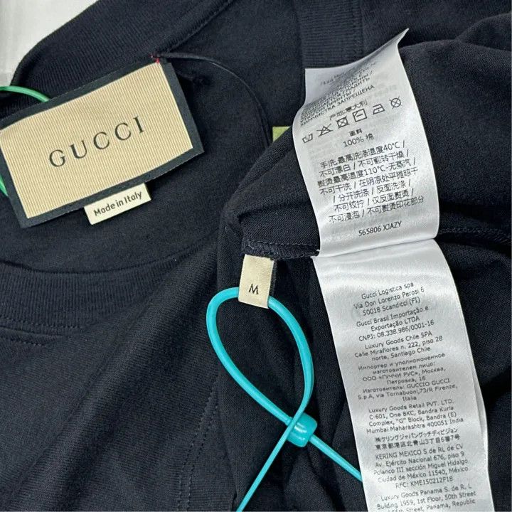 Gucci Gucci Black Graphic Short Sleeve T-Shirt Size US M / EU 48-50 / 2 - 4 Thumbnail