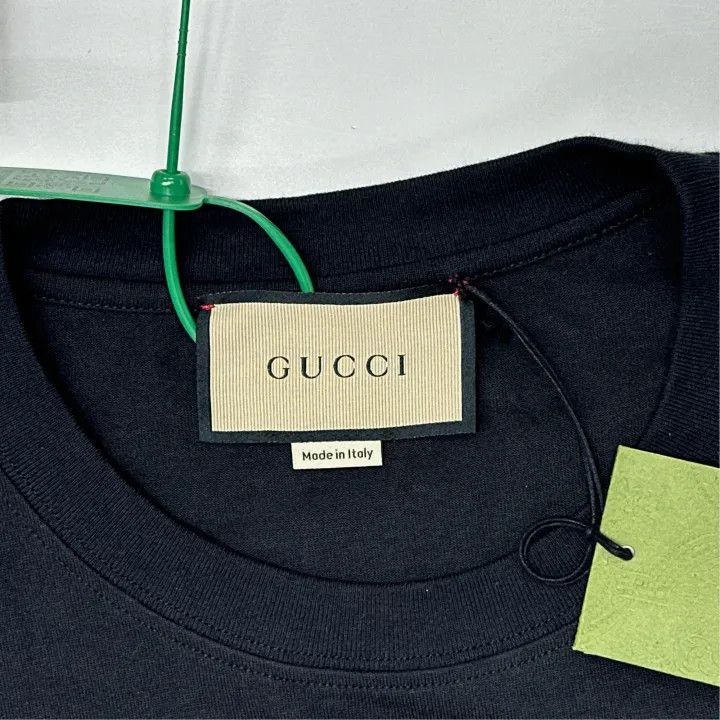 Gucci Gucci Black Graphic Short Sleeve T-Shirt Size US M / EU 48-50 / 2 - 2 Thumbnail