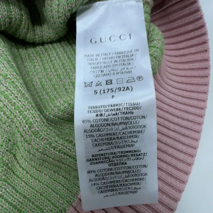 Gucci Gucci Pink V-Neck Knitted Vest for Men Size US S / EU 44-46 / 1 - 4 Thumbnail