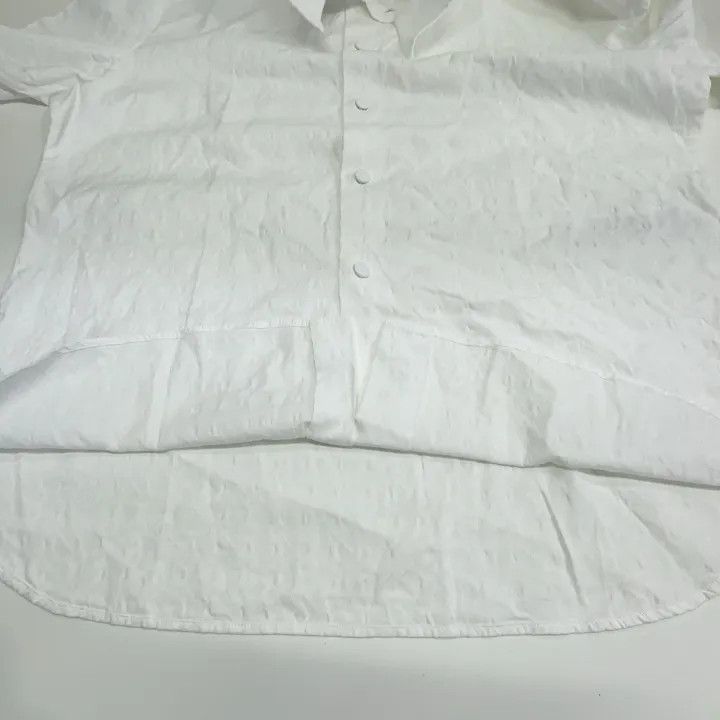 Gucci Gucci White Embroidered Logo Button-Up Shirt Size US XL / EU 56 / 4 - 12 Thumbnail