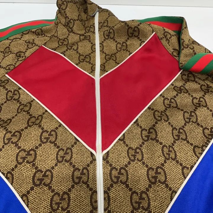 Gucci Gucci Brown Chevron Knit Jacket for Men Size US M / EU 48-50 / 2 - 9 Thumbnail