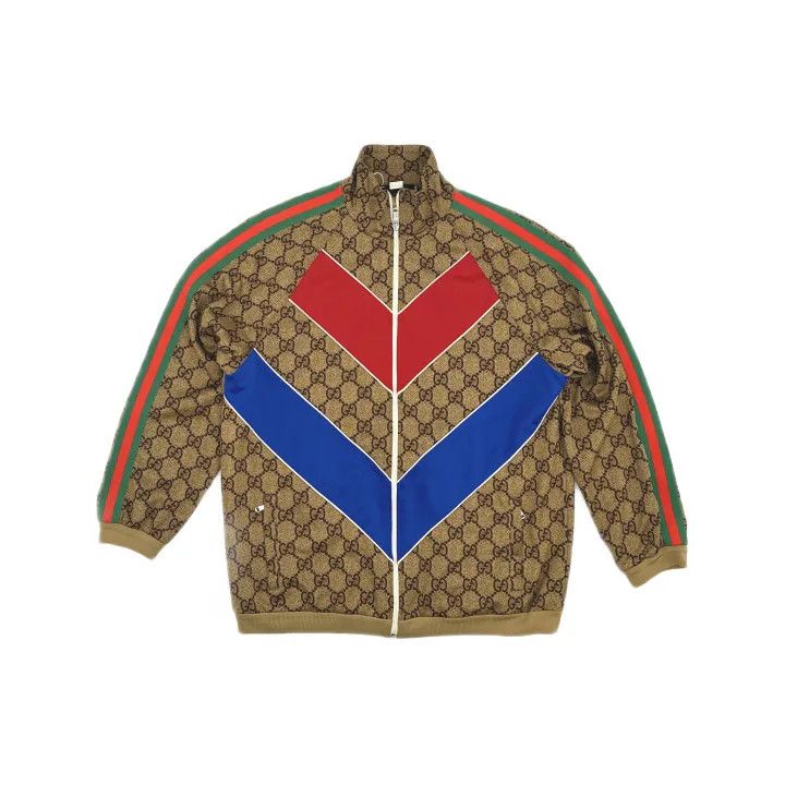Gucci Gucci Brown Chevron Knit Jacket for Men Size US M / EU 48-50 / 2 - 2 Thumbnail
