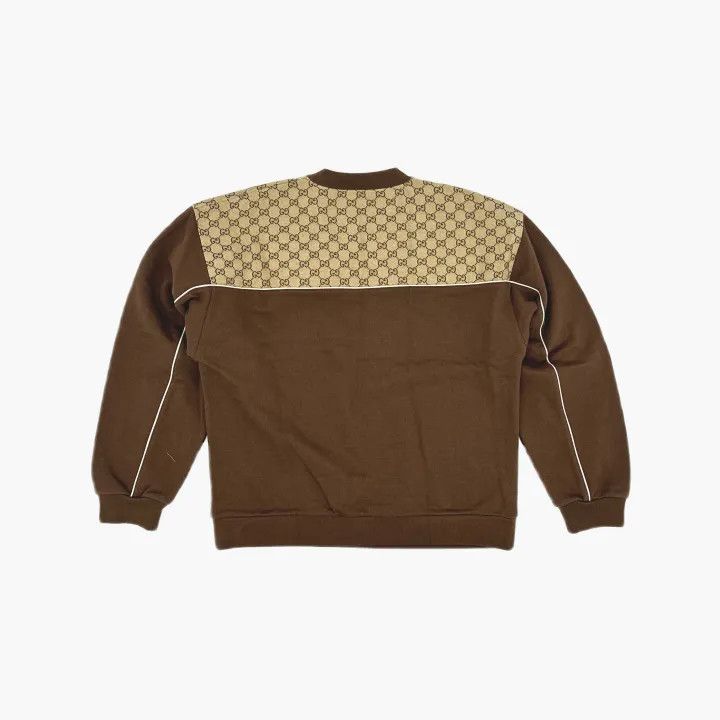 Gucci Gucci Logo Print Brown Long Sleeve Sweatshirt Size US S / EU 44-46 / 1 - 3 Thumbnail