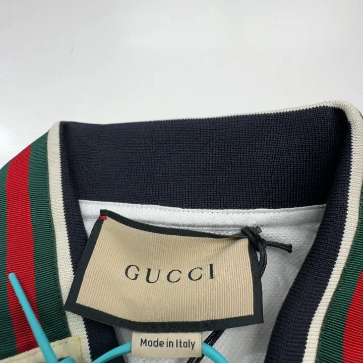Gucci Gucci Striped Neck Short Sleeve Polo Shirt Size US M / EU 48-50 / 2 - 3 Thumbnail