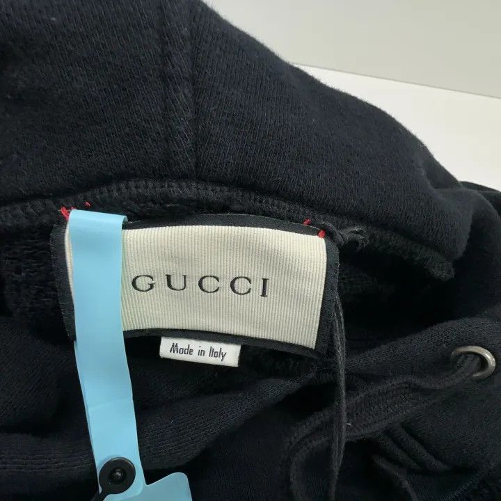 Gucci Gucci Black Logo Print Hoodie Size US S / EU 44-46 / 1 - 7 Thumbnail