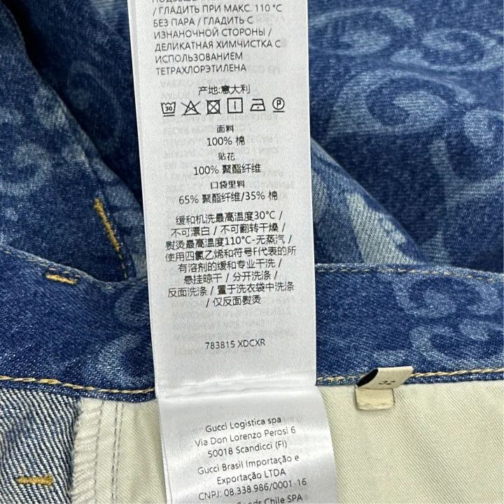 Gucci Gucci Printed Denim Shorts for Men Size US 32 / EU 48 - 3 Thumbnail