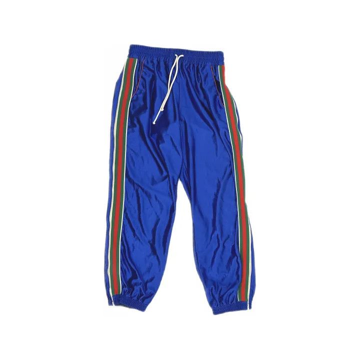 Gucci Gucci Blue Striped Casual Pants for Men Size US 27 - 2 Thumbnail