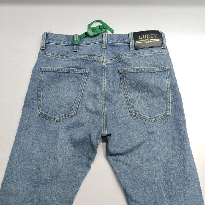 Gucci Gucci Blue Straight Cut Denim Pants for Men Size US 30 / EU 46 - 6 Thumbnail