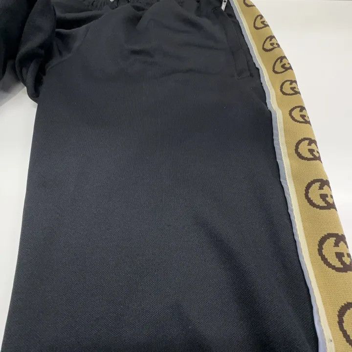 Gucci Gucci 1921 Series Black Logo Track Pants Size US 26 / EU 42 - 10 Thumbnail
