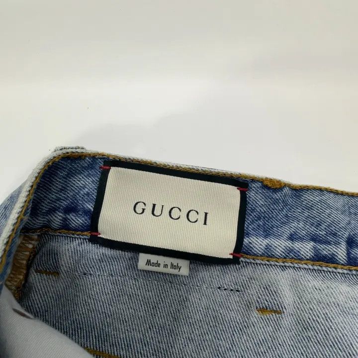 Gucci Gucci Distressed Loose-Fit Denim Pants Size US 33 - 7 Thumbnail