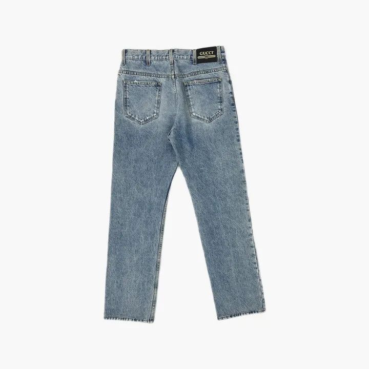 Gucci Gucci Distressed Loose-Fit Denim Pants Size US 33 - 3 Thumbnail
