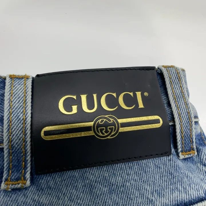 Gucci Gucci Distressed Loose-Fit Denim Pants Size US 33 - 10 Thumbnail