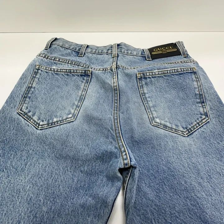 Gucci Gucci Distressed Loose-Fit Denim Pants Size US 33 - 11 Thumbnail