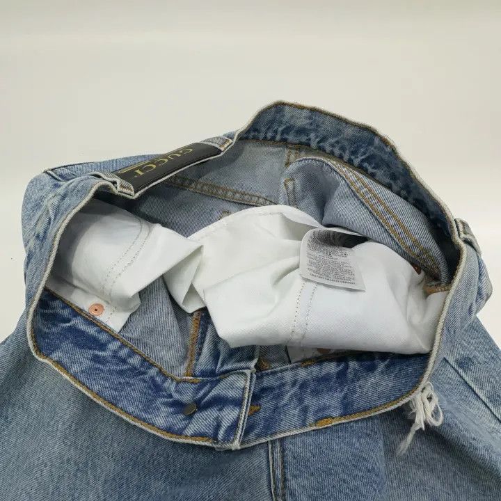 Gucci Gucci Distressed Loose-Fit Denim Pants Size US 33 - 8 Thumbnail