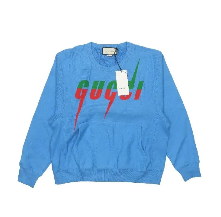 Gucci Gucci Logo Print Long Sleeve Sweatshirt Size US M / EU 48-50 / 2 - 2 Thumbnail