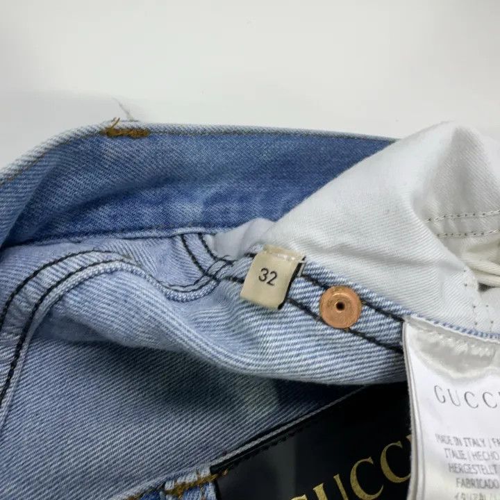 Gucci Gucci Logo Straight Leg Denim Jeans Size US 32 / EU 48 - 6 Thumbnail