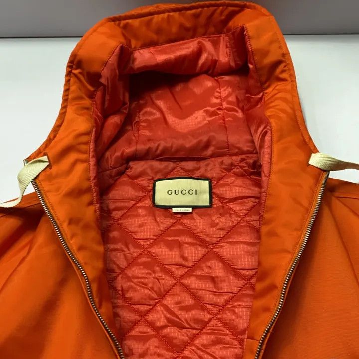 Gucci Gucci Orange Logo Hooded Jacket for Men Size US M / EU 48-50 / 2 - 9 Thumbnail