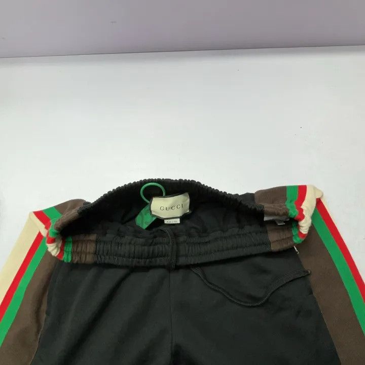 Gucci Gucci Black Knit Jogging Pants with Color Stripes Size US 26 / EU 42 - 6 Thumbnail