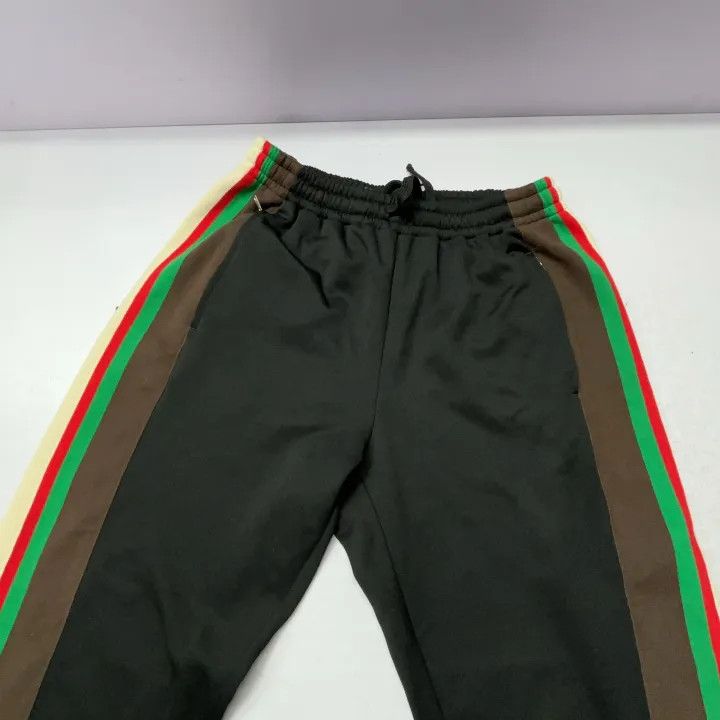 Gucci Gucci Black Knit Jogging Pants with Color Stripes Size US 26 / EU 42 - 7 Thumbnail