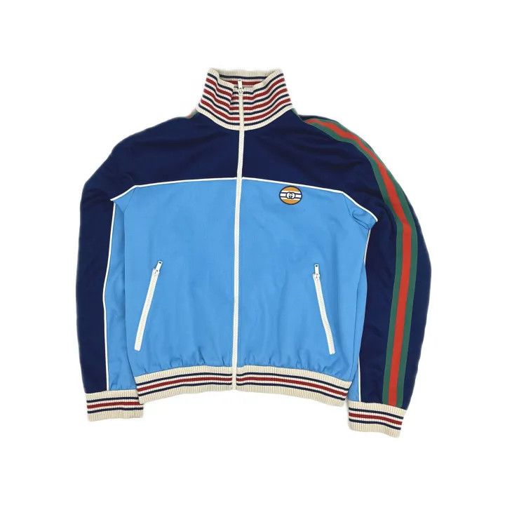 Gucci Gucci Zippered Jacket in Light Blue Size US L / EU 52-54 / 3 - 2 Thumbnail