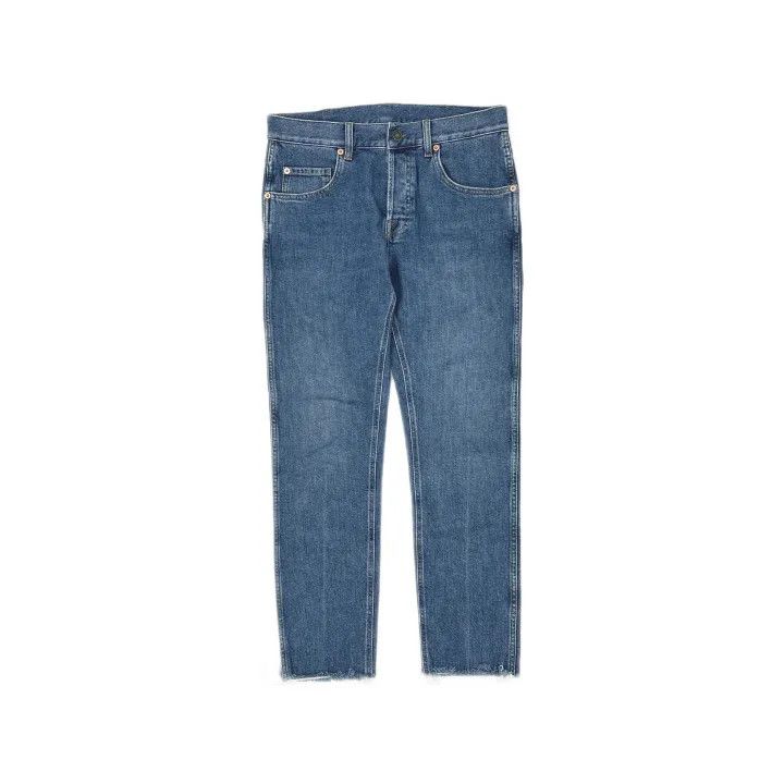 Gucci Gucci Blue Straight Leg Denim Pants for Men Size US 31 - 2 Thumbnail