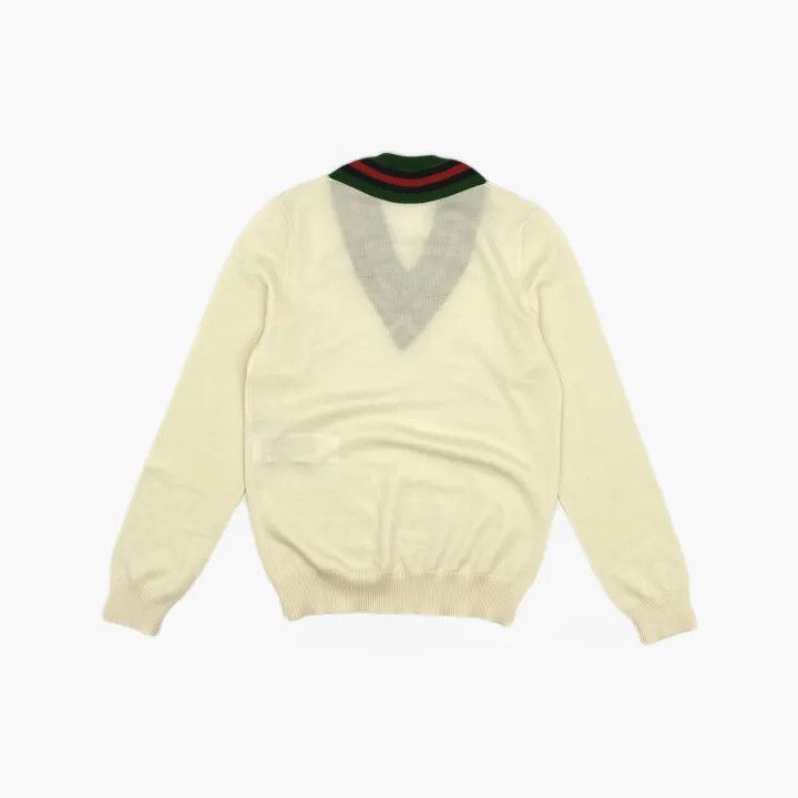 Gucci Gucci Wool Blend V-Neck Sweater for Men Size US S / EU 44-46 / 1 - 3 Thumbnail