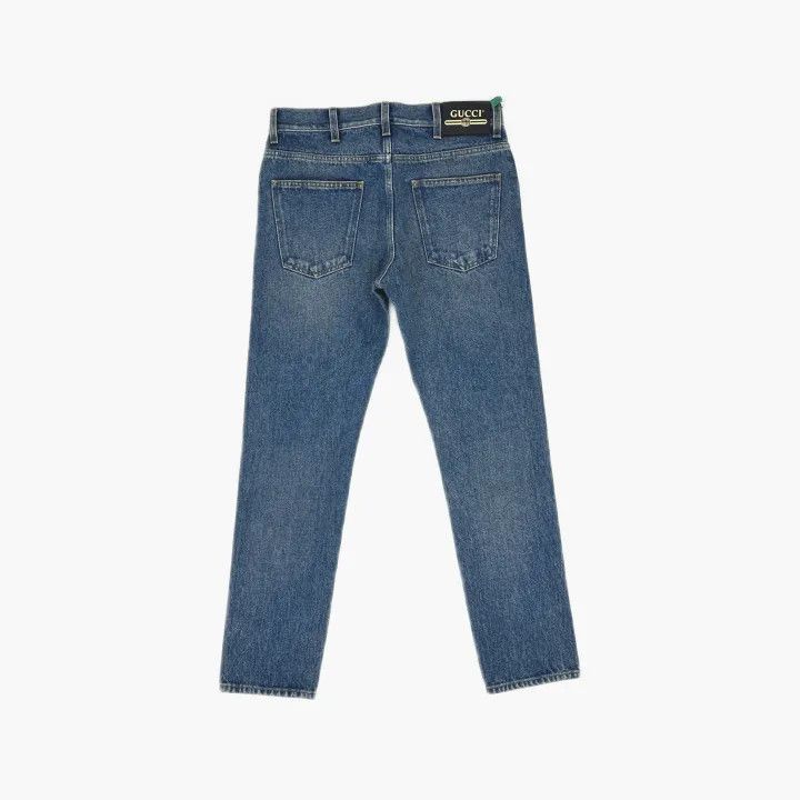 Gucci Gucci Blue Tapered Denim Pants Size US 29 - 3 Thumbnail