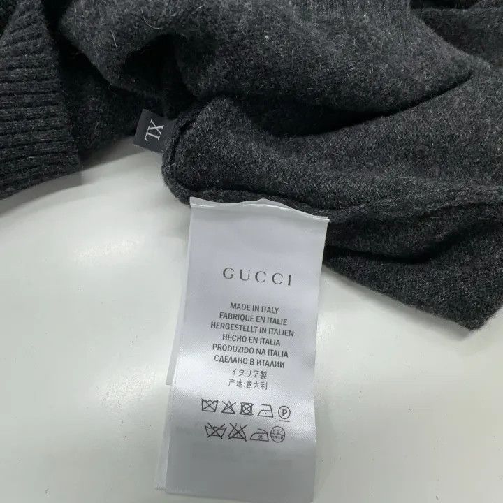 Gucci Gucci Stylish Round Neck Gray Sweater Size US XL / EU 56 / 4 - 5 Thumbnail