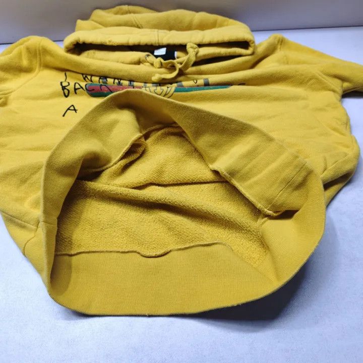 Gucci Gucci Yellow Hooded Sweatshirt with Logo Size US L / EU 52-54 / 3 - 14 Thumbnail