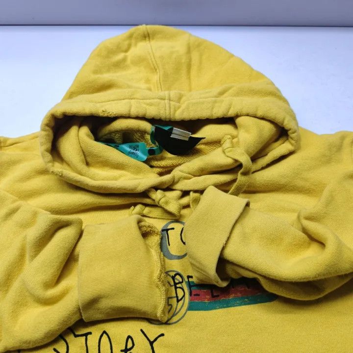 Gucci Gucci Yellow Hooded Sweatshirt with Logo Size US L / EU 52-54 / 3 - 9 Thumbnail