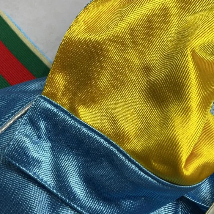 Gucci Gucci Blue Striped Logo Long Sleeve Sweatshirt Size US L / EU 52-54 / 3 - 8 Thumbnail