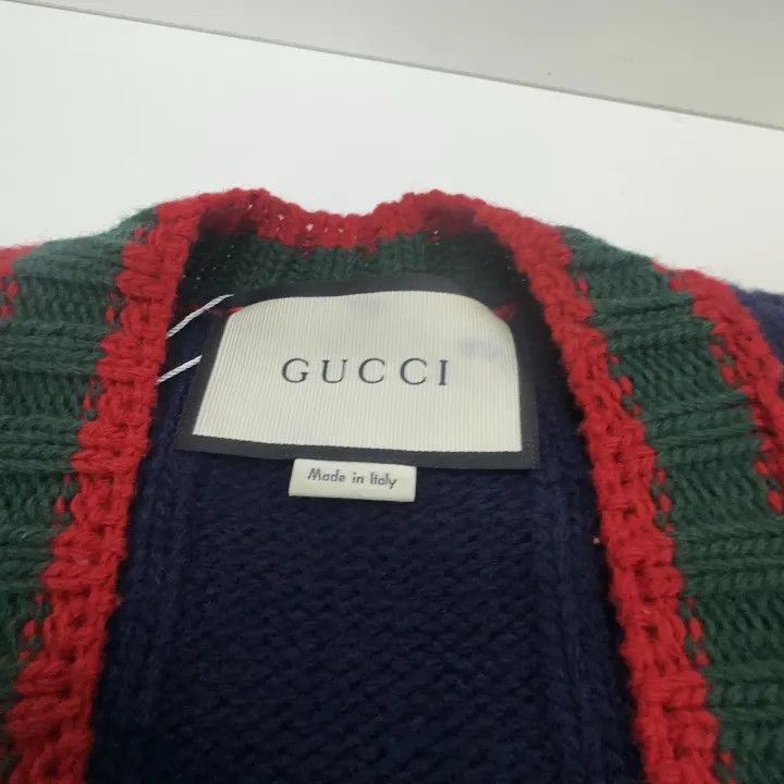Gucci Gucci Knitted Cardigan in Deep Blue Size US M / EU 48-50 / 2 - 4 Thumbnail