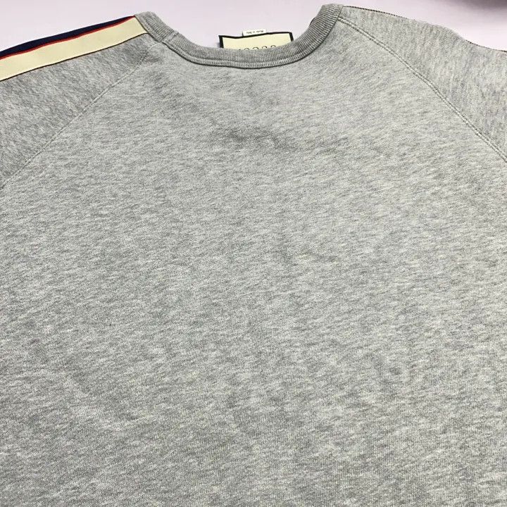 Gucci Gucci Gray Logo Long Sleeve Sweatshirt Size US L / EU 52-54 / 3 - 8 Thumbnail
