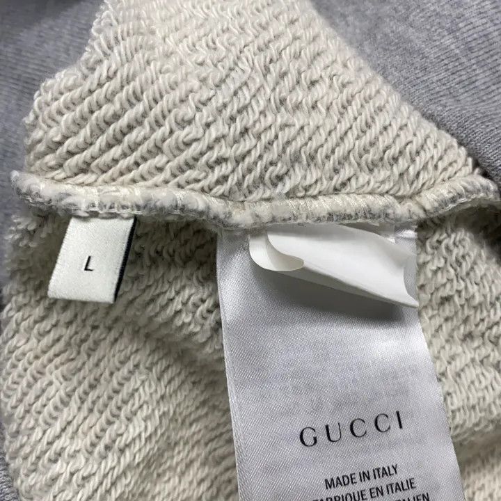 Gucci Gucci Gray Logo Long Sleeve Sweatshirt Size US L / EU 52-54 / 3 - 6 Thumbnail
