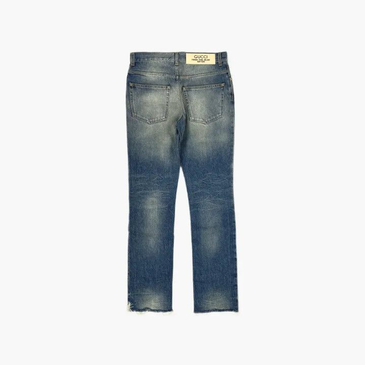 Gucci Gucci Blue Straight-leg Denim Pants Size US 32 / EU 48 - 3 Thumbnail
