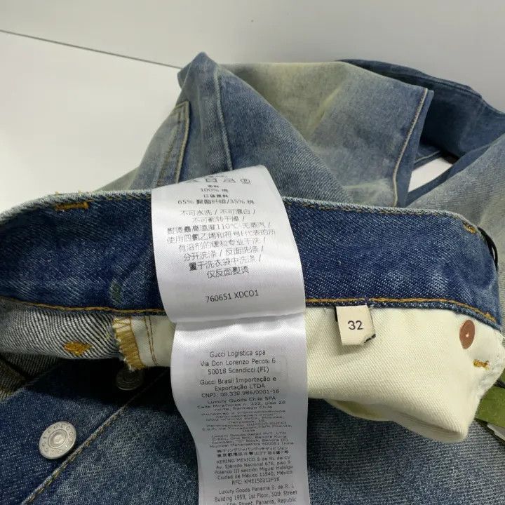 Gucci Gucci Blue Straight-leg Denim Pants Size US 32 / EU 48 - 6 Thumbnail