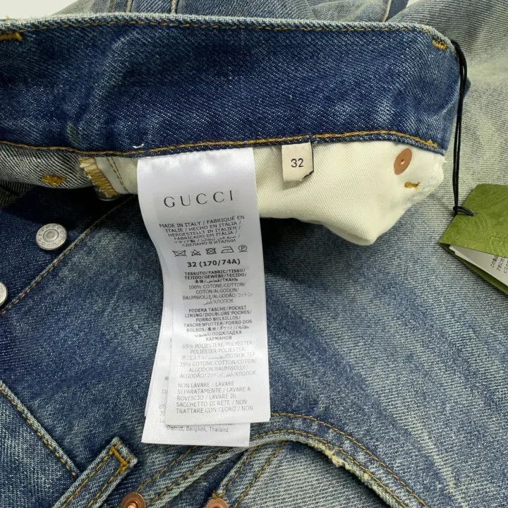 Gucci Gucci Blue Straight-leg Denim Pants Size US 32 / EU 48 - 5 Thumbnail
