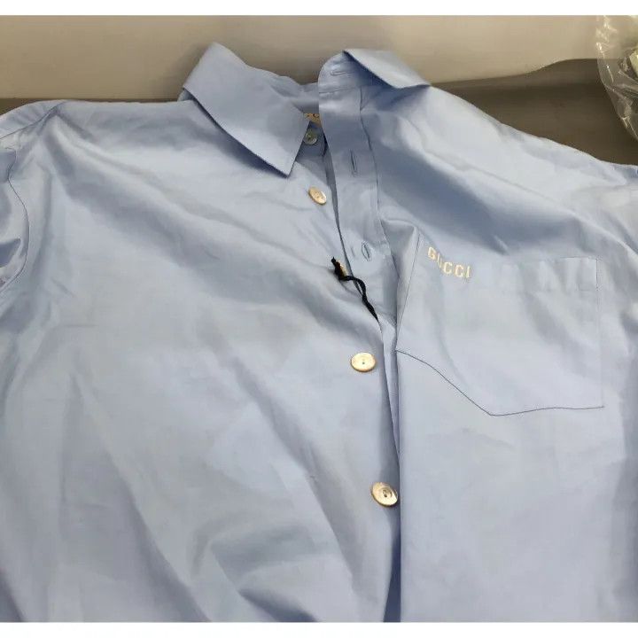 Gucci Gucci Light Blue Long Sleeve Shirt Size US M / EU 48-50 / 2 - 4 Thumbnail