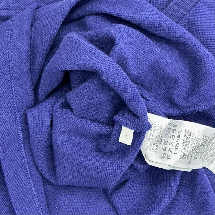 Gucci Gucci Blue Short Sleeve Polo with Cat Patch Size US L / EU 52-54 / 3 - 3 Thumbnail