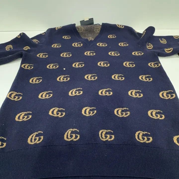 Gucci Gucci SS21 Wool Logo Knit Sweater Size US L / EU 52-54 / 3 - 12 Thumbnail