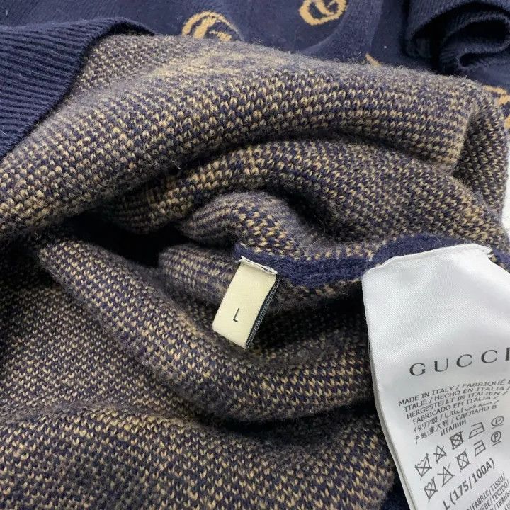 Gucci Gucci SS21 Wool Logo Knit Sweater Size US L / EU 52-54 / 3 - 5 Thumbnail