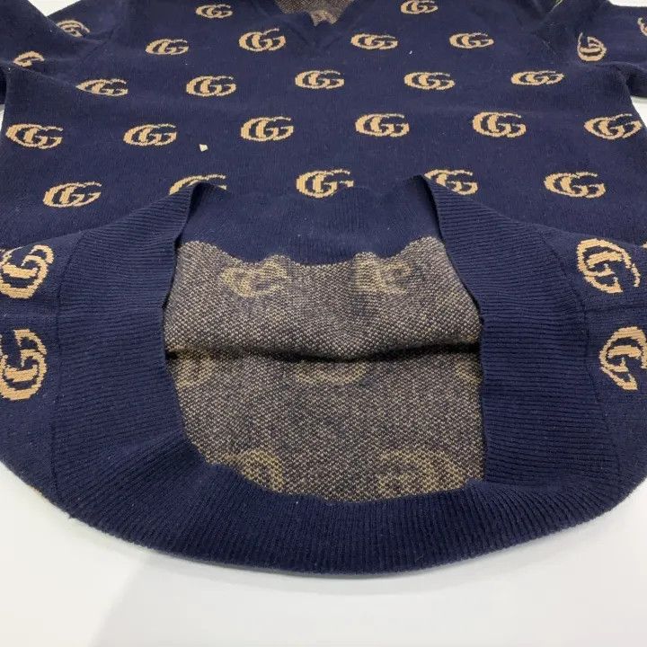 Gucci Gucci SS21 Wool Logo Knit Sweater Size US L / EU 52-54 / 3 - 11 Thumbnail