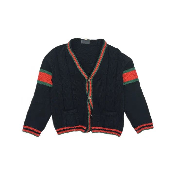 Gucci Gucci Color-Blocked V-Neck Knit Sweater Size US L / EU 52-54 / 3 - 2 Thumbnail