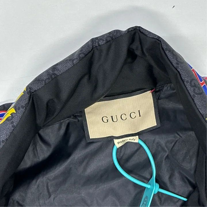 Gucci GUCCI Black Logo Flame Print Jacket Size US M / EU 48-50 / 2 - 3 Thumbnail