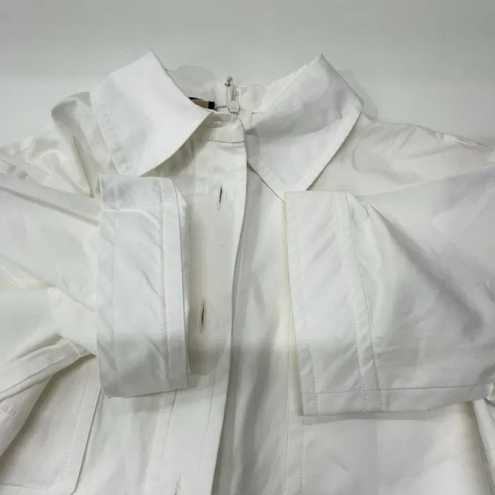 Gucci Gucci White Half Button Pleated Dress Size US 36 / EU 52 - 9 Thumbnail